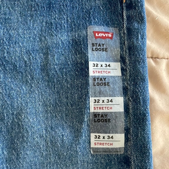 Levi’s Men’s blue jeans stretch “Stay Loose” 32x34 NWT - Picture 3 of 5